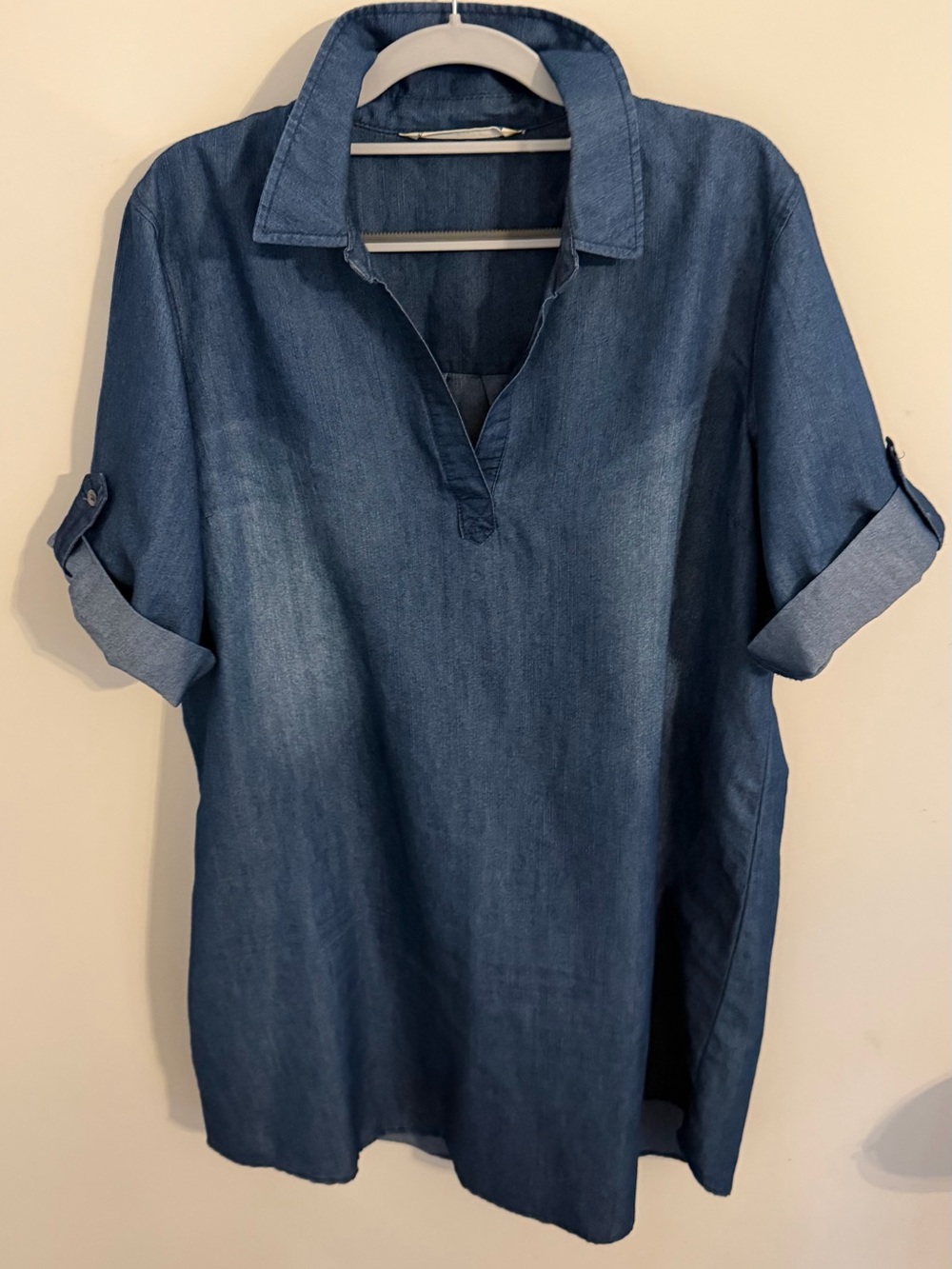 Denim Tunic Top - Blue